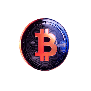 Floating card displaying cryptocurrency market analytics through data visualization